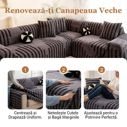 Husa de canapea moale, anti-alunecare